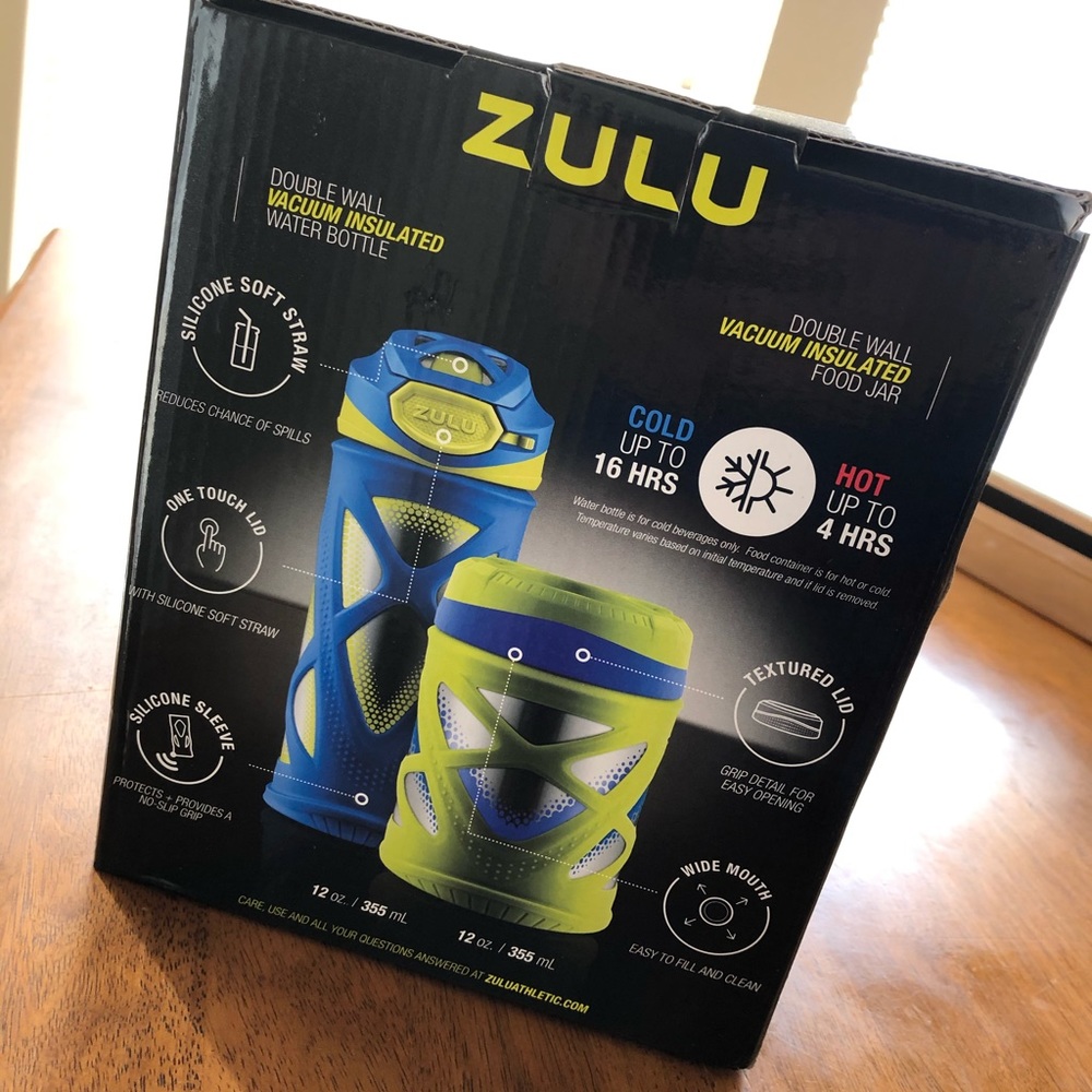 Zulu Double Wall Insulated Water Bottle & Food Jar